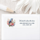 Search for flowers and birds return address labels For her