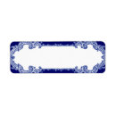 Search for cobalt blue return address labels Simple