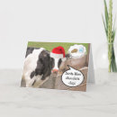 Search for funny cow christmas cards Santa