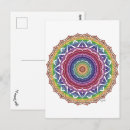 Search for colourful mandalas postcards Rainbow
