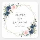 Search for blush navy blue wedding stickers Greenery