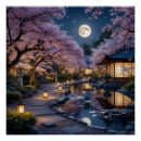 Search for japanese lantern art Cherry blossoms