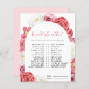Search for elegant floral bridal shower games Modern
