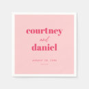 Search for trendy wedding napkins Retro