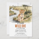 Search for a little wild one baby shower invitations Lion