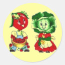 Search for vintage vegetables stickers Veggies