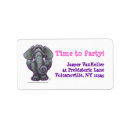Search for pink elephant return address labels Party