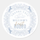 Search for first birthday thanks stickers Wild west