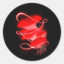 Search for red glow stickers Black