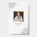 Search for black and white id badges Plain