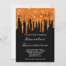 Search for orange quinceanera invitations Autumn