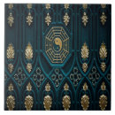 Search for gold and teal tiles Pattern