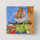 Search for crazy cat lady badges Kitten