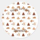 Search for brown and white stickers For kids