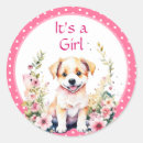 Search for girl and dog stickers Pink