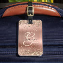 Search for luxury luggage tags Rose gold