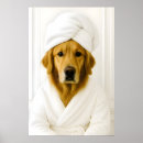 Search for funny bathroom posters Dog on toilet
