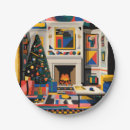 Search for retro christmas paper plates Geometric