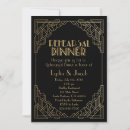 Search for 1920s rehearsal dinner invitations Glitter
