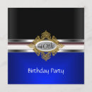 Search for silver black royal blue invitations Party