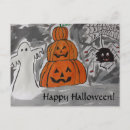 Search for spider designs postcards Pumpkin