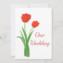 Search for red tulip wedding invitations Flowers