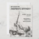 Search for punk rock birthday invitations Guitar
