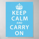 Search for keep calm sign posters Blue