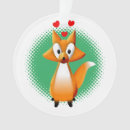 Search for red fox christmas tree decorations Cute animal