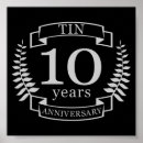 Search for 10th anniversary tin 10 years