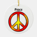 Search for peace sign christmas tree decorations Vintage