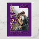 Search for purple and rose gold wedding invitations Couple