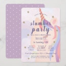Search for unicorn sleepover invitations Cute
