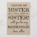 Search for i found my mister Maid of honour