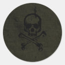 Search for green skull and crossbones stickers Pirate