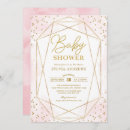Search for gold geometric invitations Blush