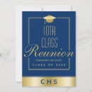 Search for blue class reunion invitations Gold
