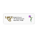 Search for purple love return address labels Groom