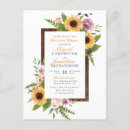 Search for country rehearsal dinner invitations Sunflower