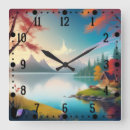 Search for beautiful scenery clocks Nature