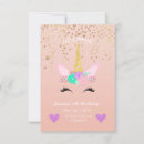 Search for gold unicorn birthday invitations Purple