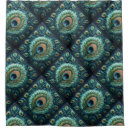 Search for peacock blue shower curtains Feathers