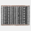 Search for black and white tribal blankets Trendy
