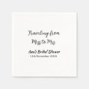 Search for miss to mrs napkins Bridal shower