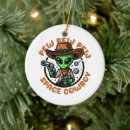 Search for space ship christmas tree decorations Alien