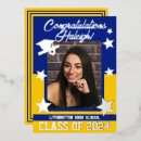 Search for royal blue and yellow invitations Graduate