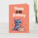 Search for 60th cat birthday cards Kitten