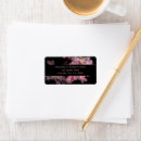 Search for black monogram return address labels Botanical