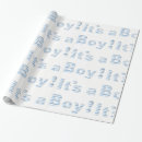 Search for baby boy shower wrapping paper White