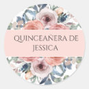 Search for floral envelope seals Quinceanera
